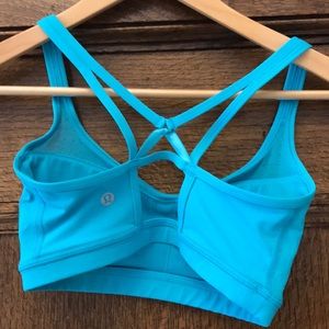 Lululemon teal sports bra size 4 euc